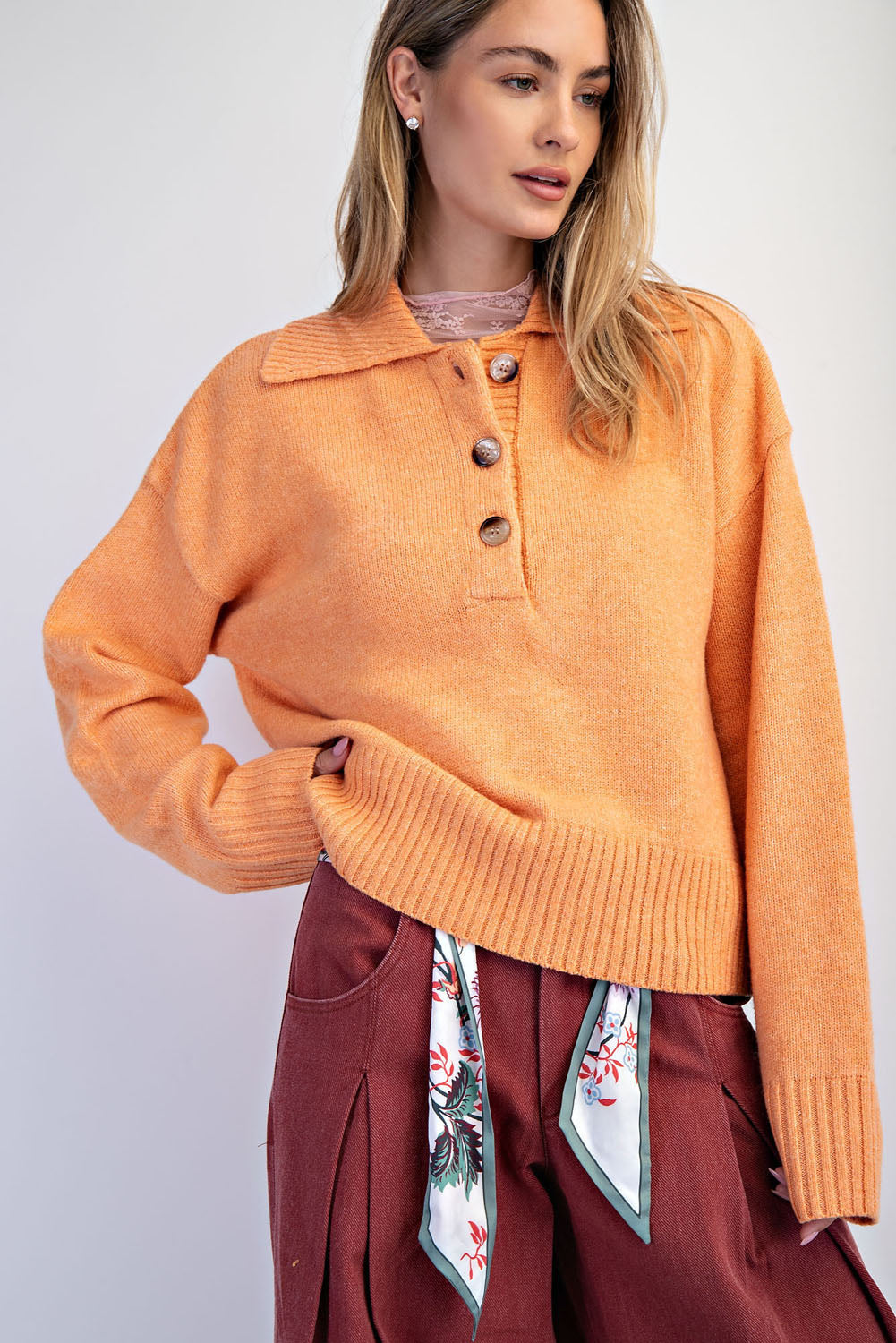 Trading UP Polo Sweater by Cotierra