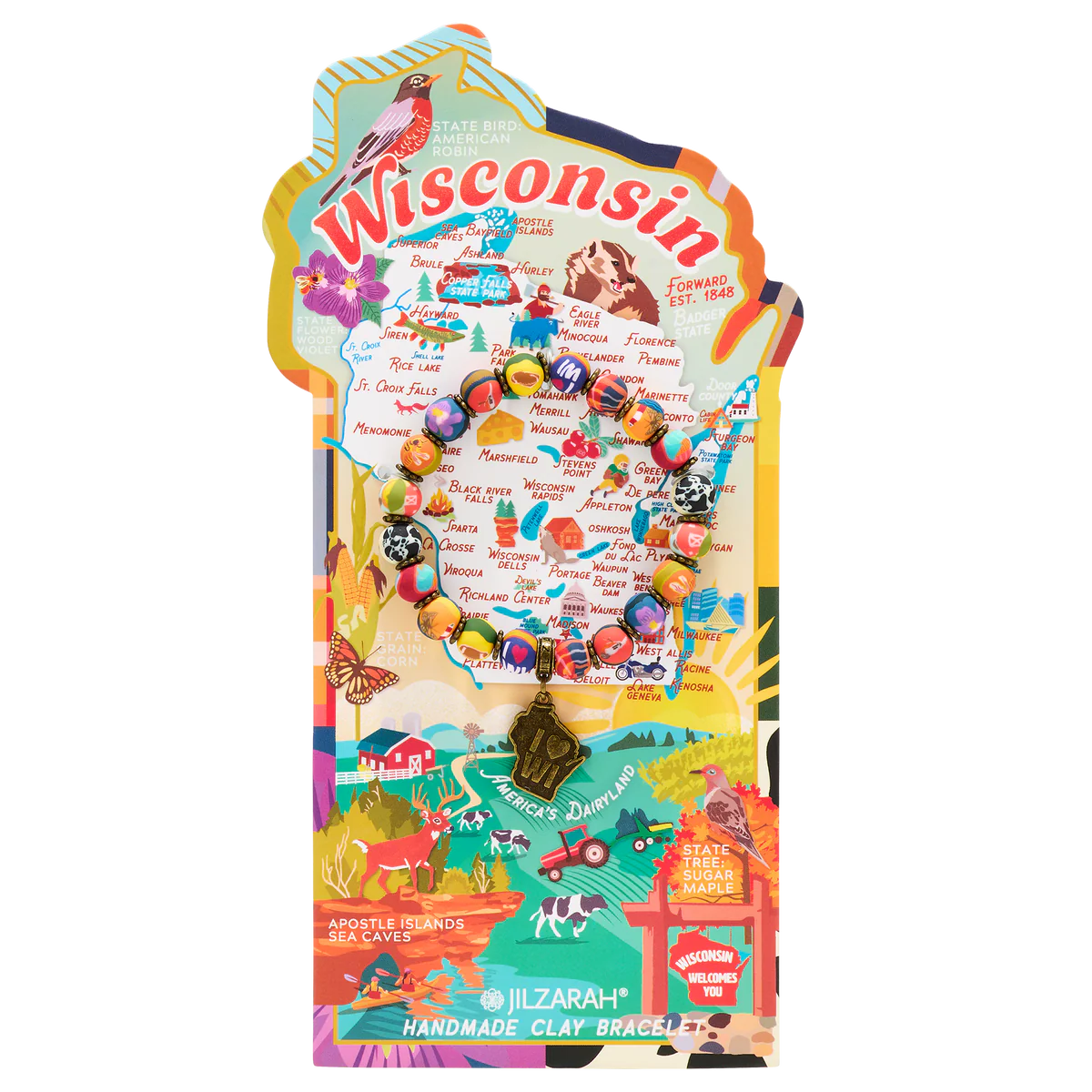 Wisconsin State Bracelet