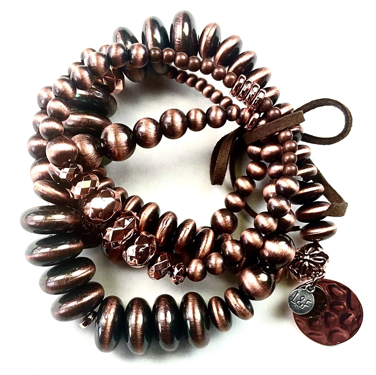Mixed Faux Navajo Pearl Stretchy Bracelet Set