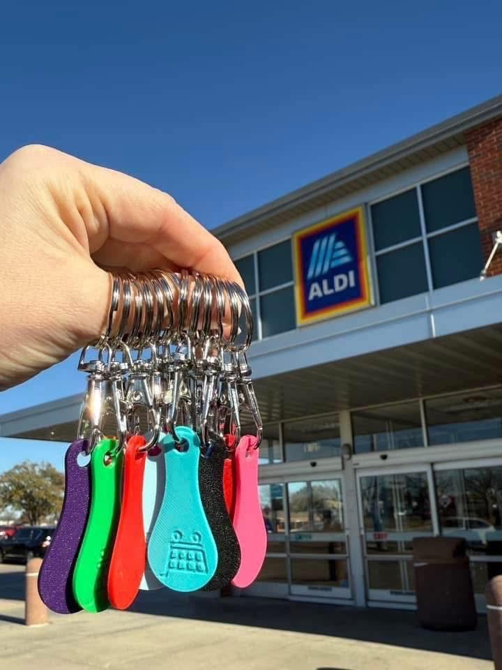 Aldi Key Chain Cart Savers pack of 3