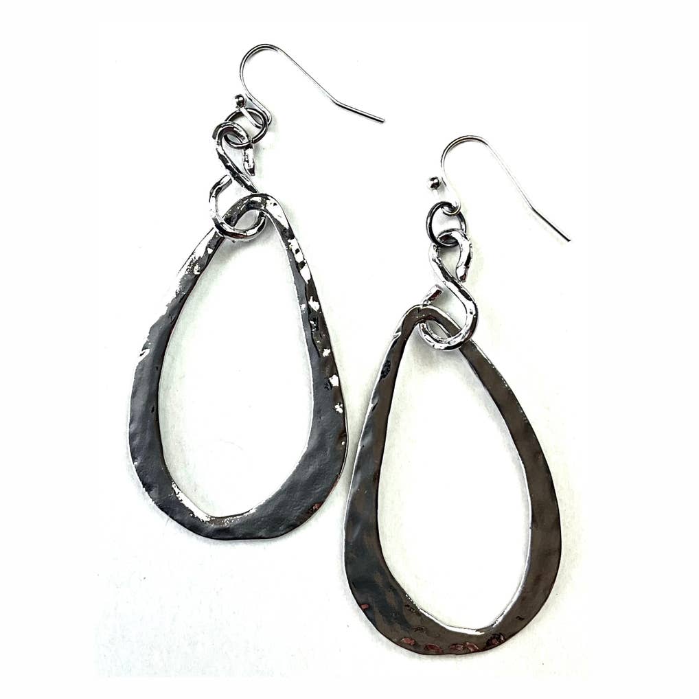 Hammered Dangle Earring by Lost and Found