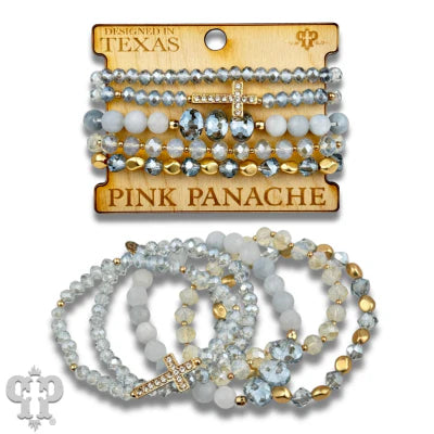 Gorgeous Bracelet Set with Cross Detail