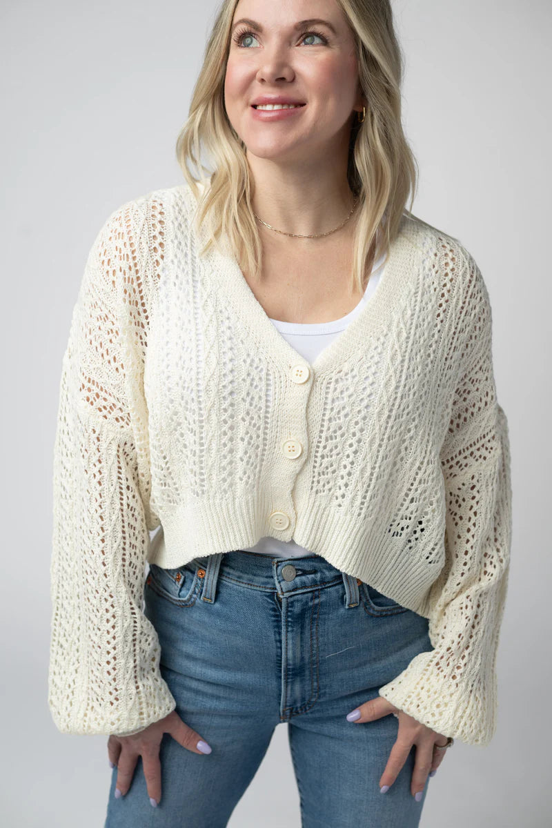 Callie Cropped Cardigan Sweater