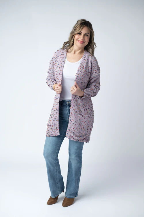 Carly Confetti Dot Knit Cardy