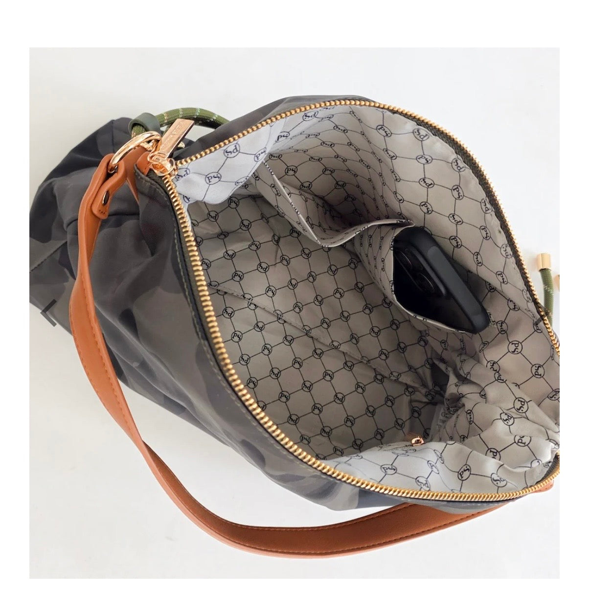 Niki Nylon Slouchy Shoulder Bag