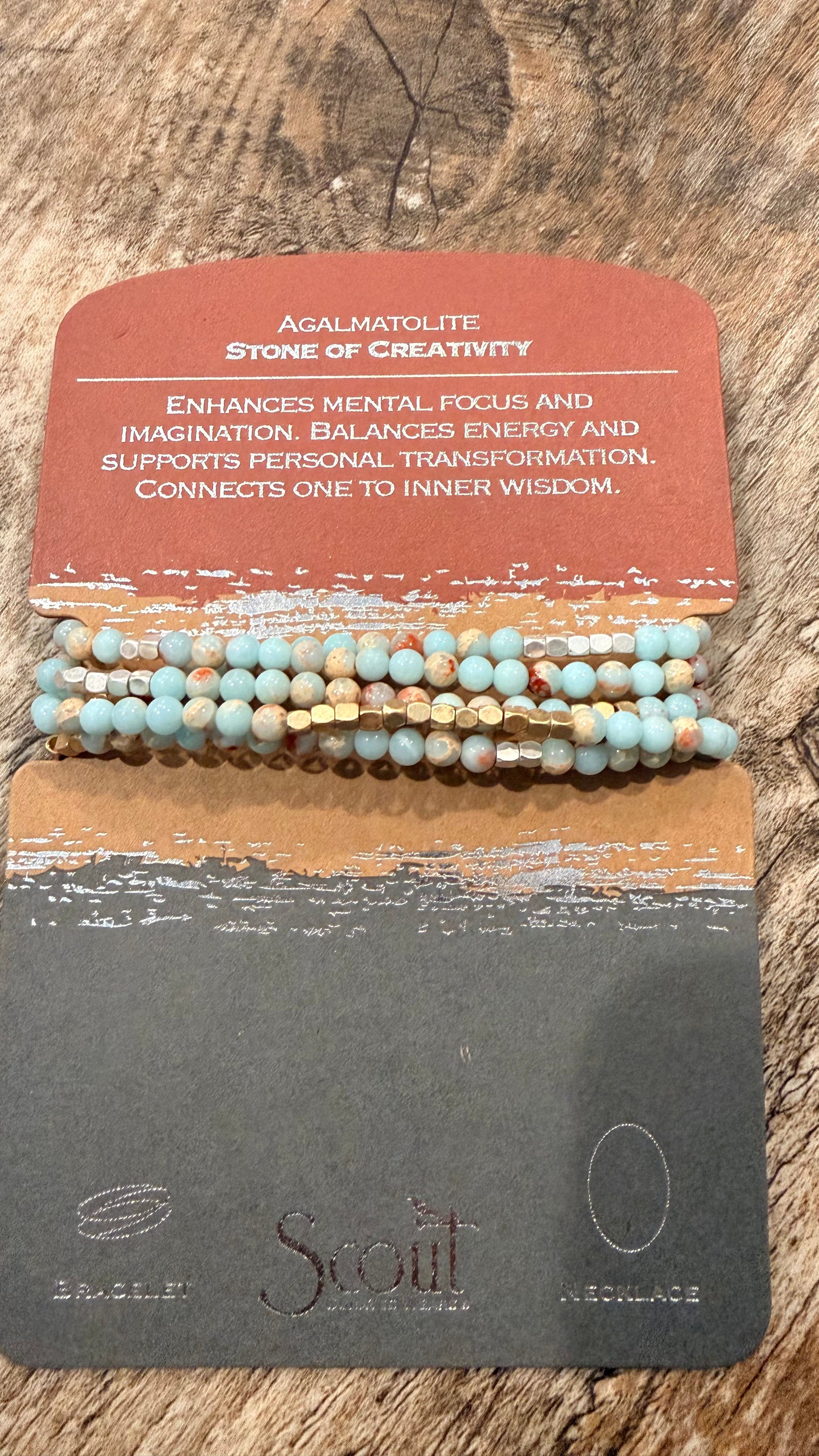 Scout Stone Wrap Bracelet/Necklace (Multiple Choices)