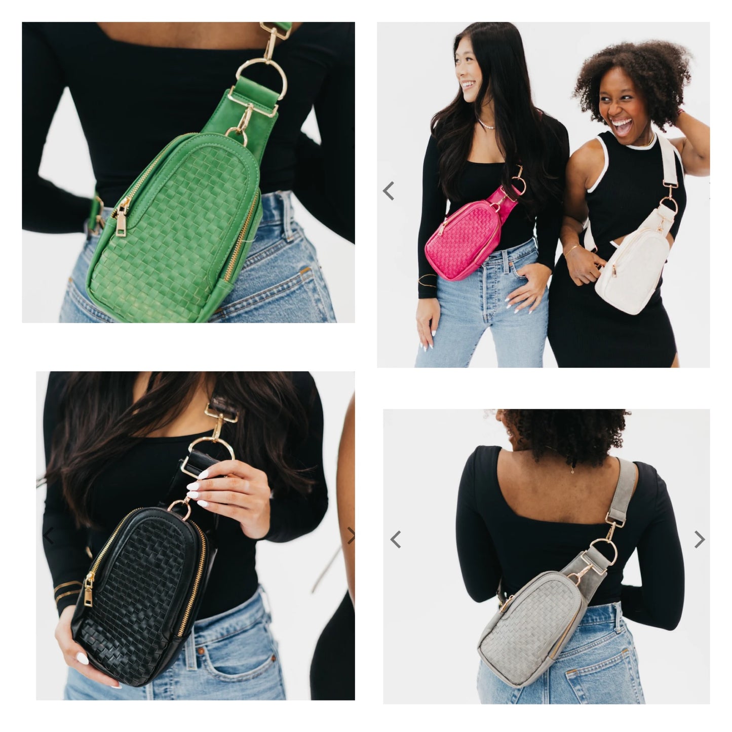 Woven Sling Bag, Two straps and Multiple Choices