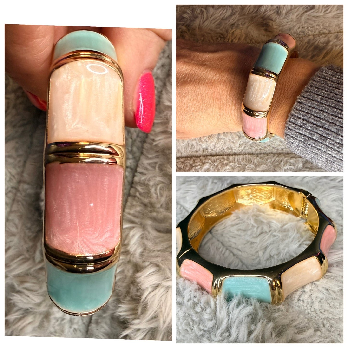 Bangle with Color Block Details