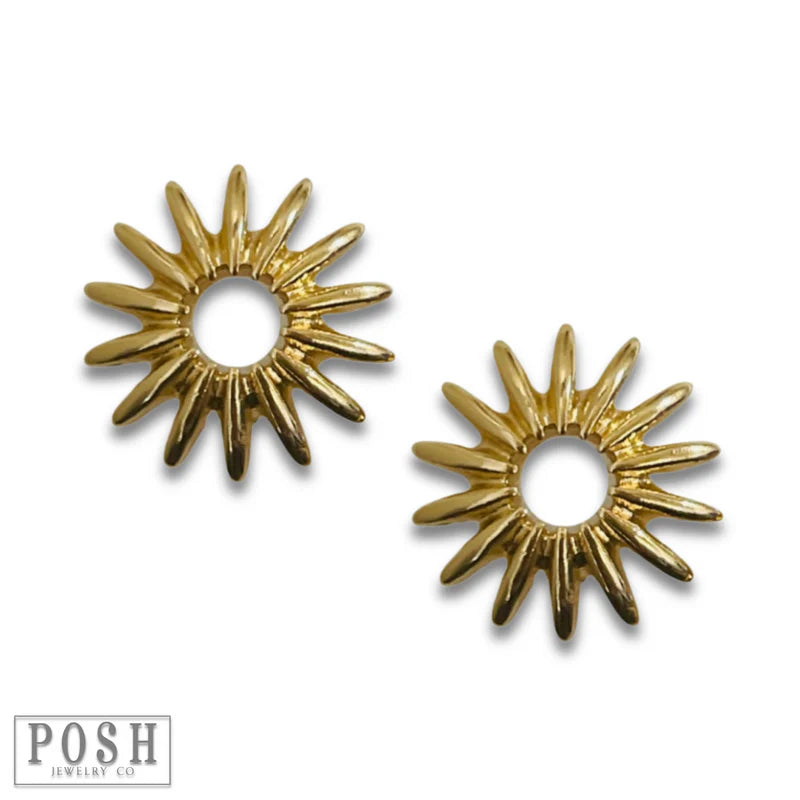 Sunburst Post Earrings