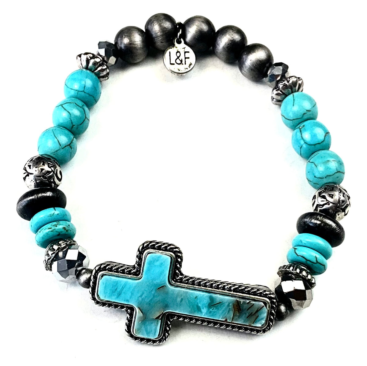 Cross Turquoise Bracelet from Lost and Found