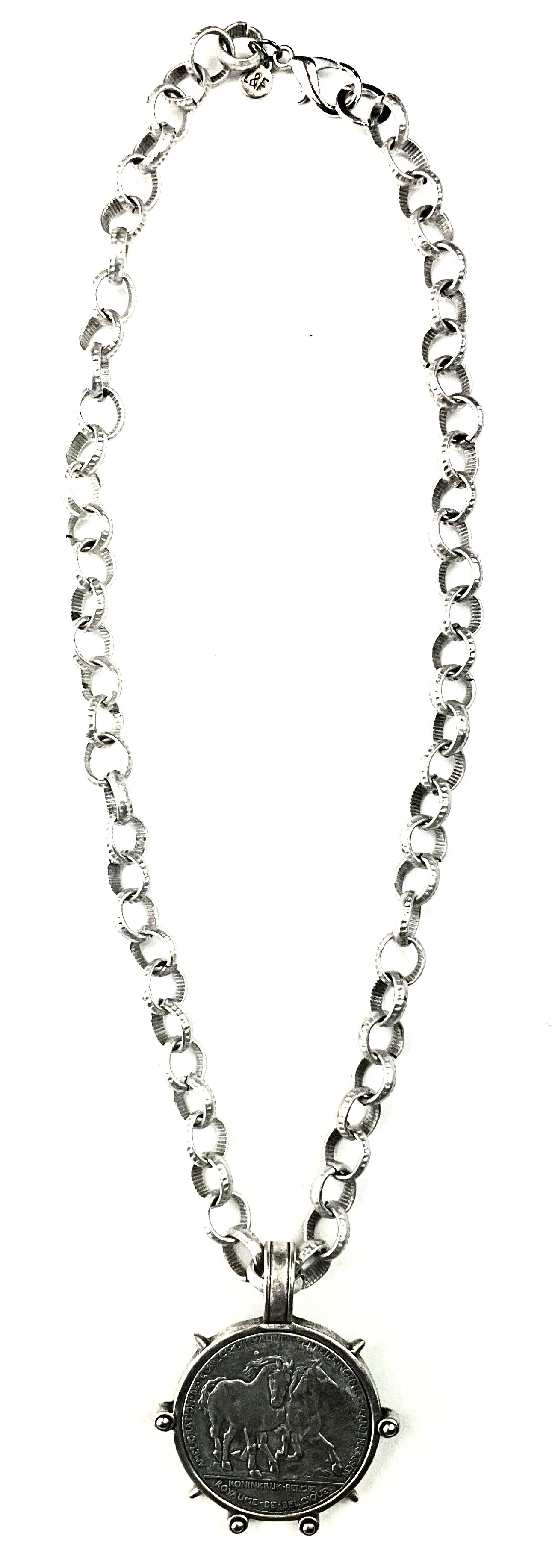 Horse Coin Pendant Necklace
