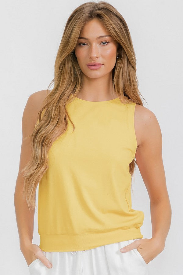 Loose Knit Relaxed Tank (Multiple Colors)
