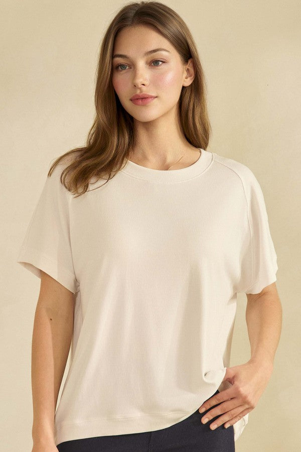 Yelete Relaxed Ribbed Tee