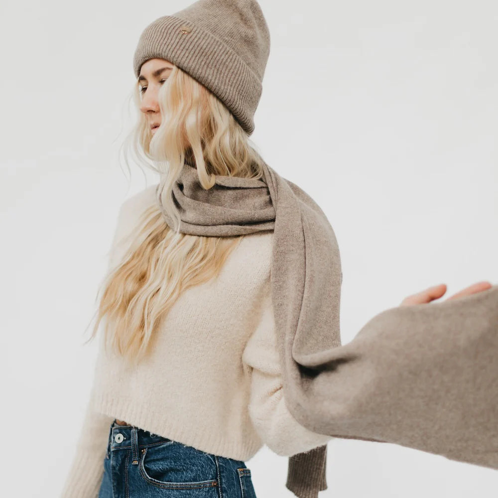 Cashmere Wrap and Beanie Duo