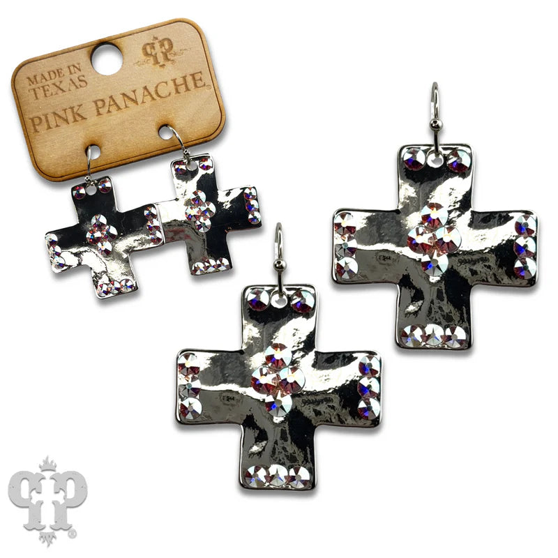 Square Cross Earrings