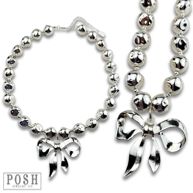 Bow Statement Necklace