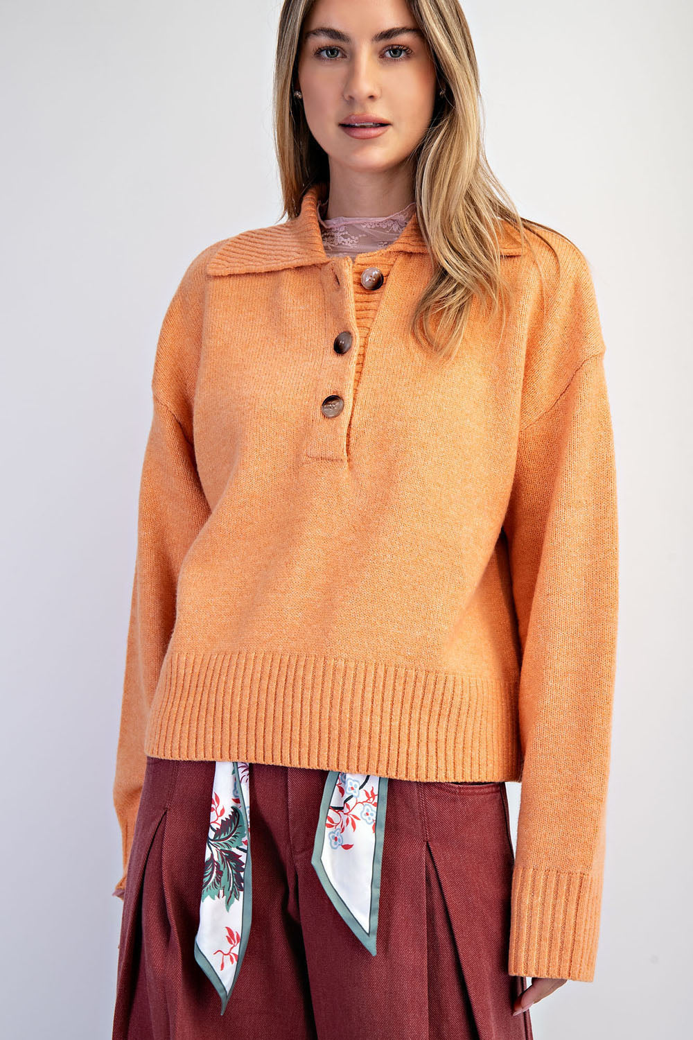Trading UP Polo Sweater by Cotierra