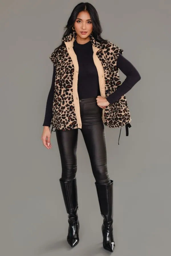 Fleece Relaxed Vest by Panache