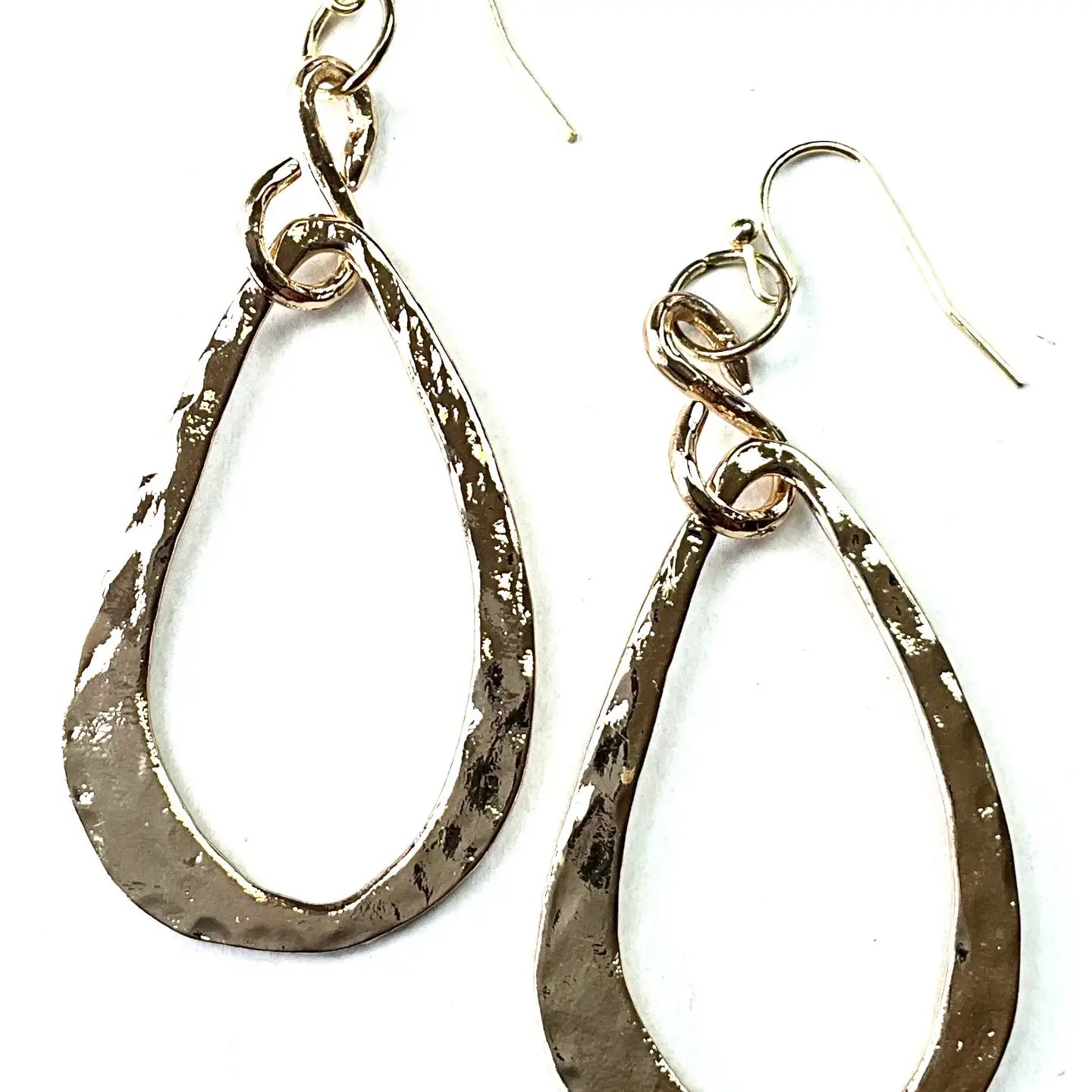 Hammered Oval Earrings from Lost and Found