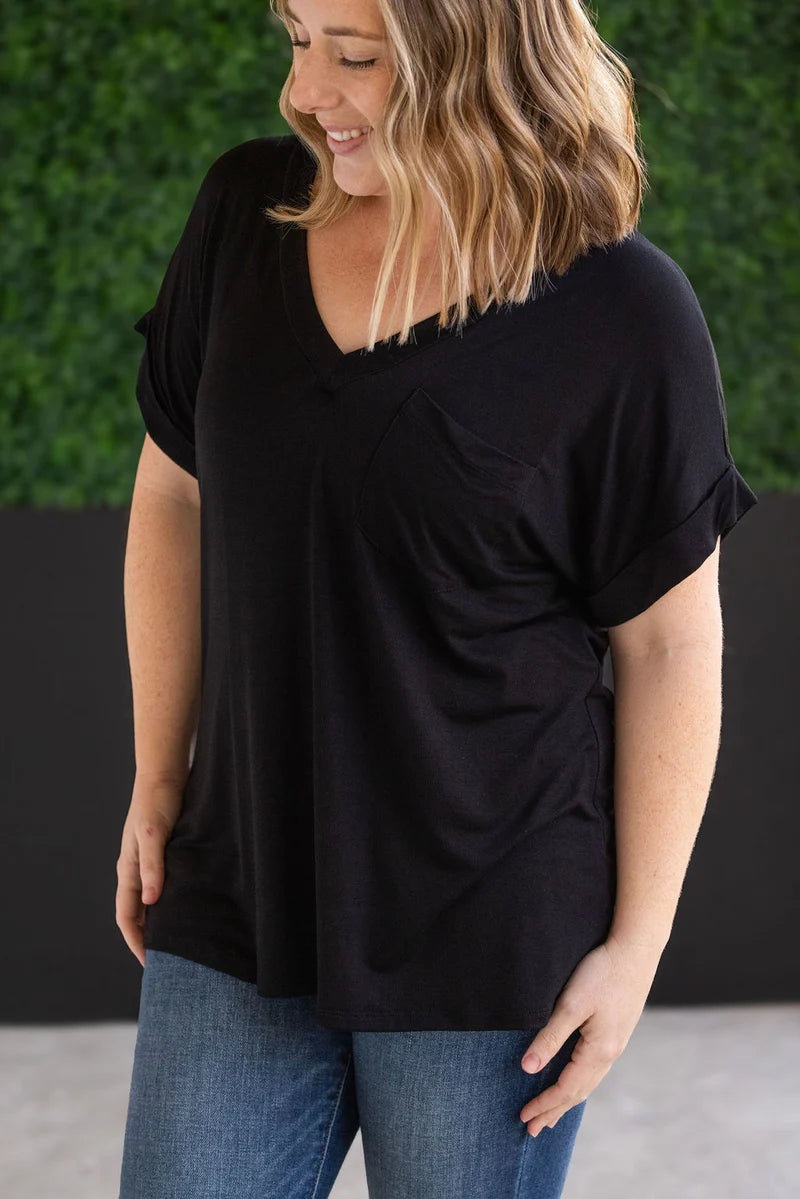Vneck Boyfriend Relaxed Tee Sierra