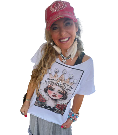 Tee by Indigo Blue, Short Sleeve with BLING