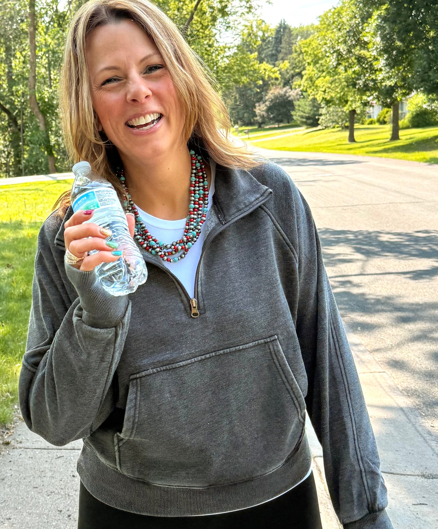 3/4 Zip Shop Fave Sweatshirt