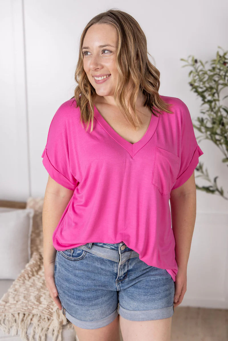 Vneck Boyfriend Relaxed Tee