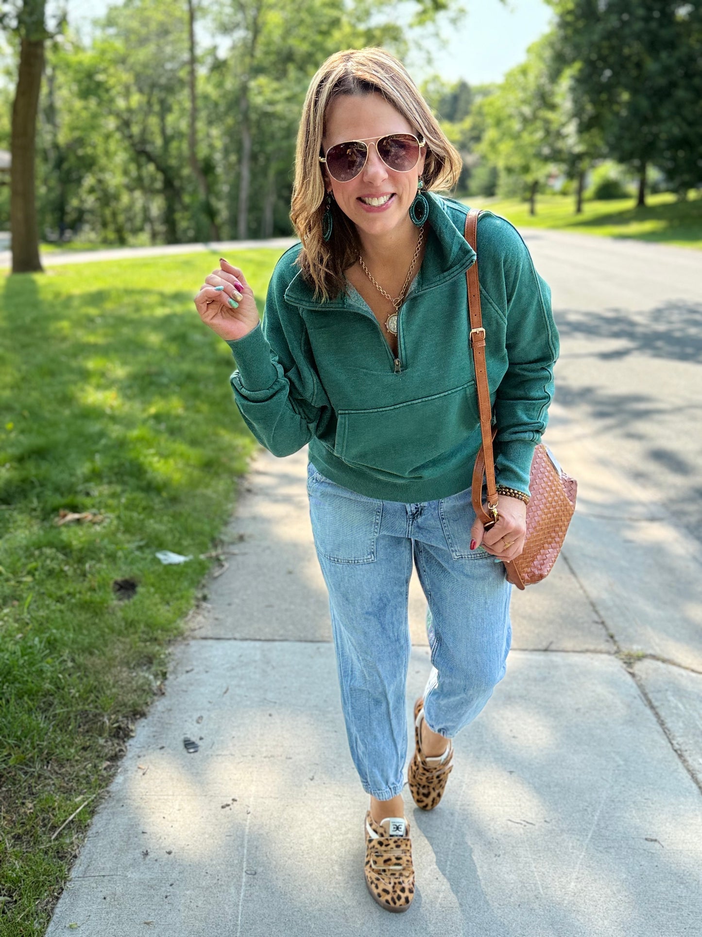 3/4 Zip Shop Fave Sweatshirt