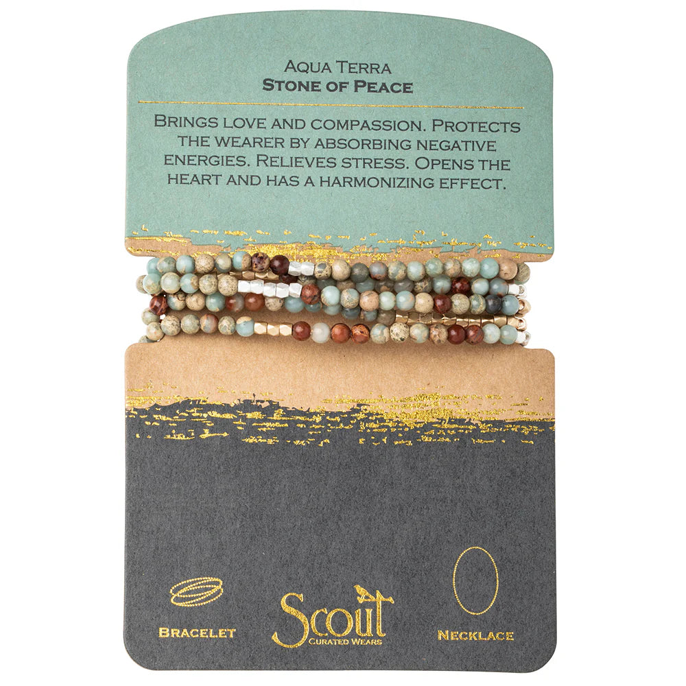 Scout Stone Wrap Bracelet/Necklace (Multiple Choices)