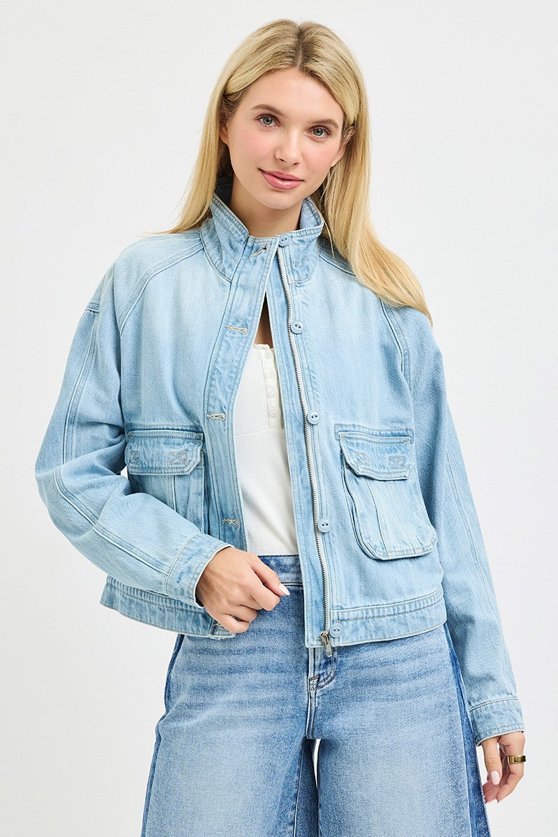 Relaxed Stylish Jean Jacket by Risen
