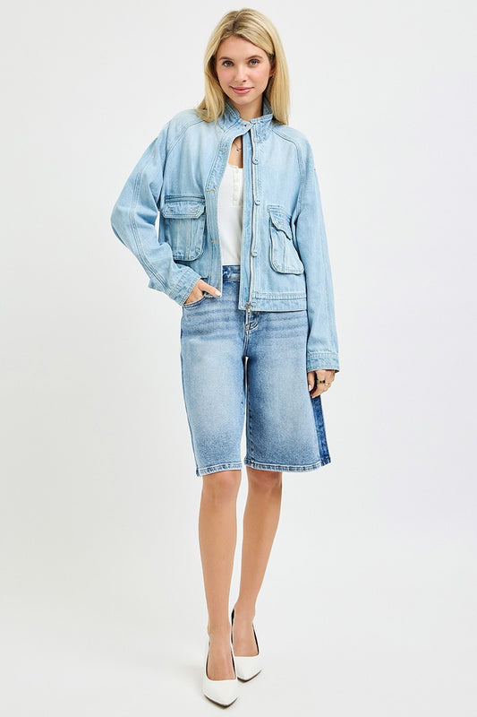 Relaxed Stylish Jean Jacket by Risen