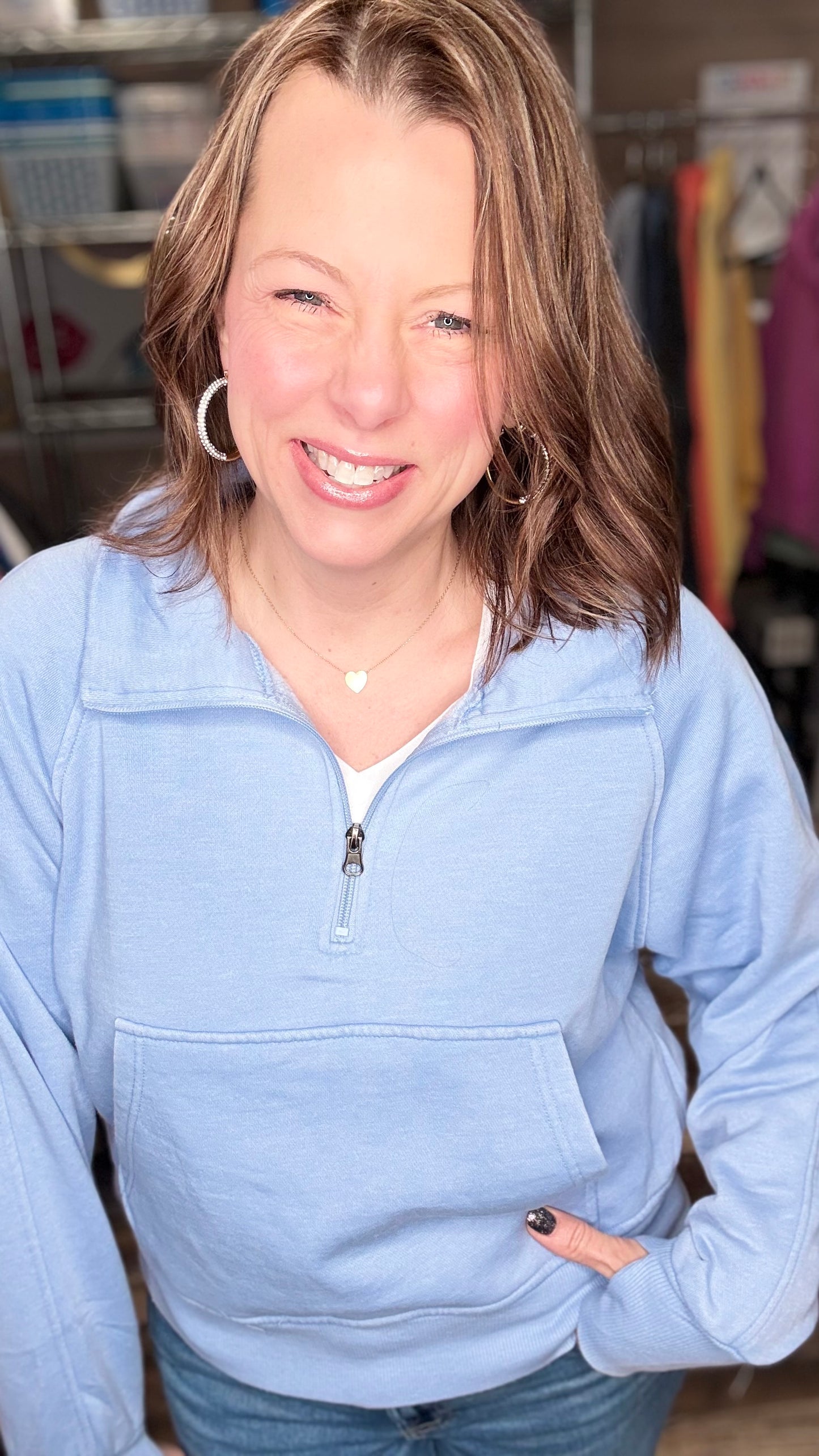 3/4 Zip Sweatshirt (Multiple Choices)