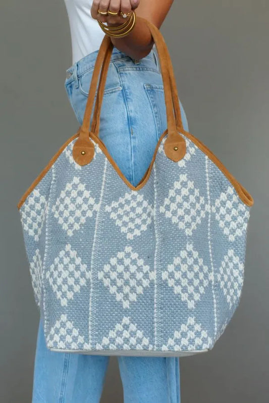 Diamond Woven Tote
