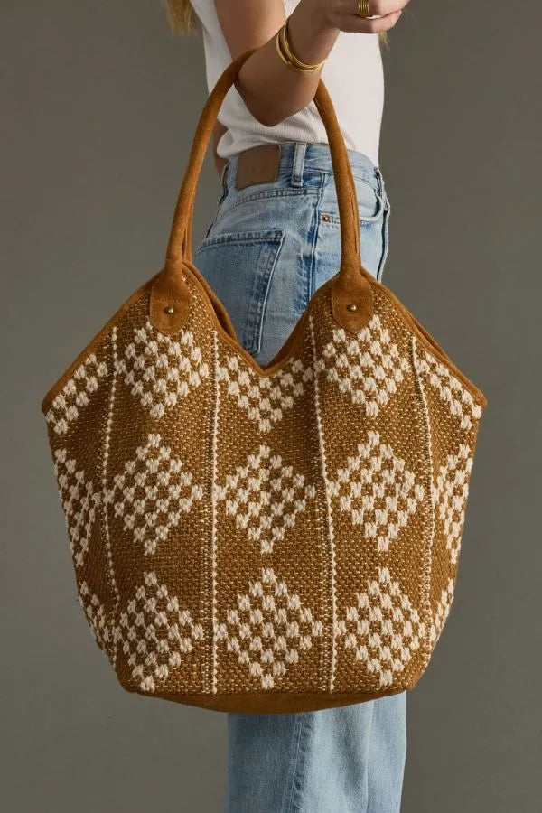 Diamond Woven Tote