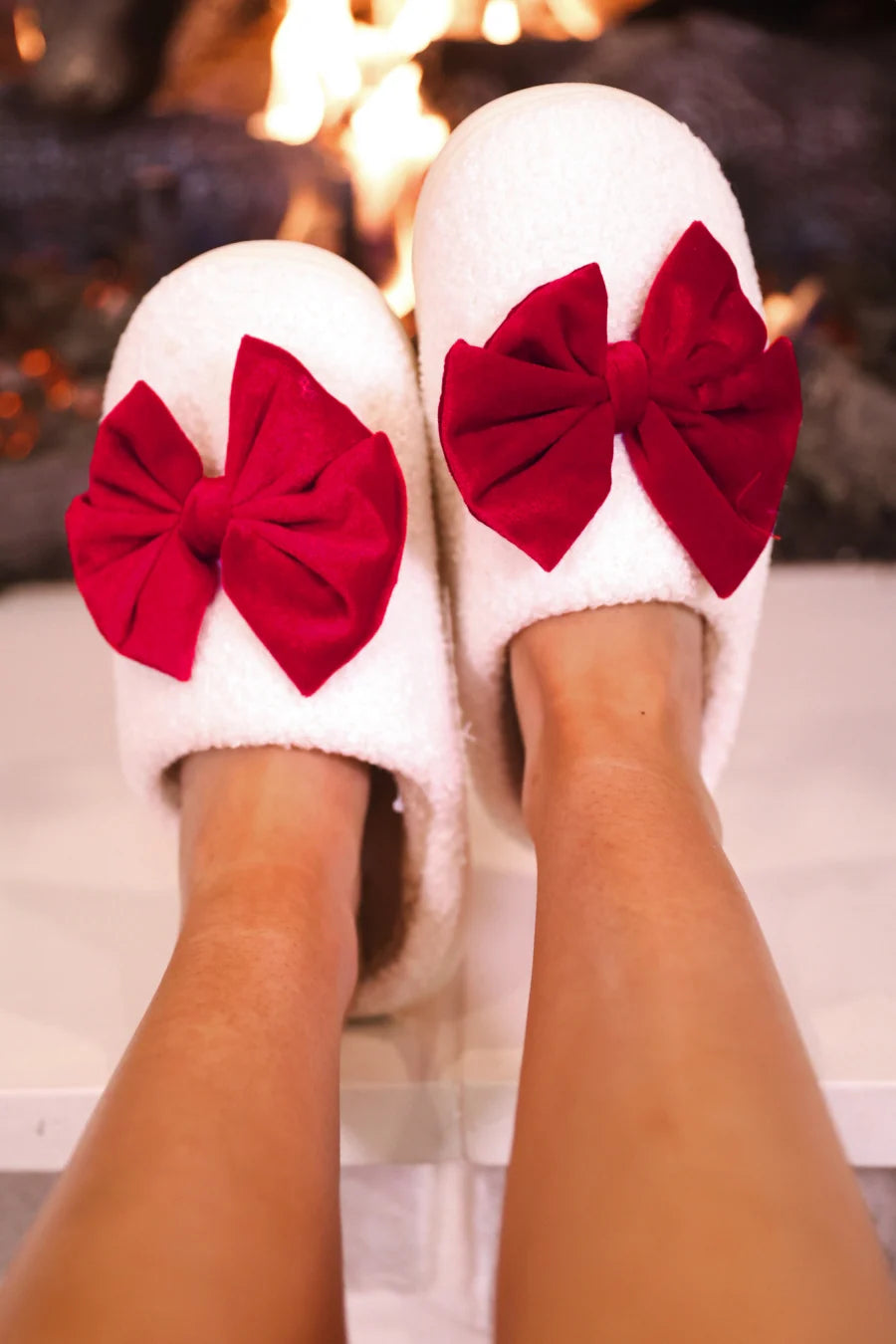Bow Slippers By Jess Lea