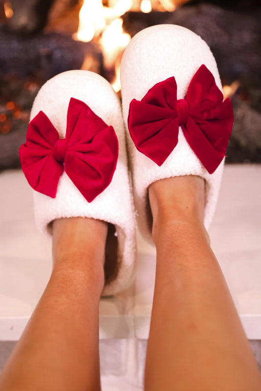 Bow Slippers By Jess Lea