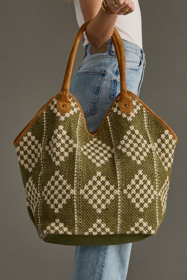 Diamond Woven Tote