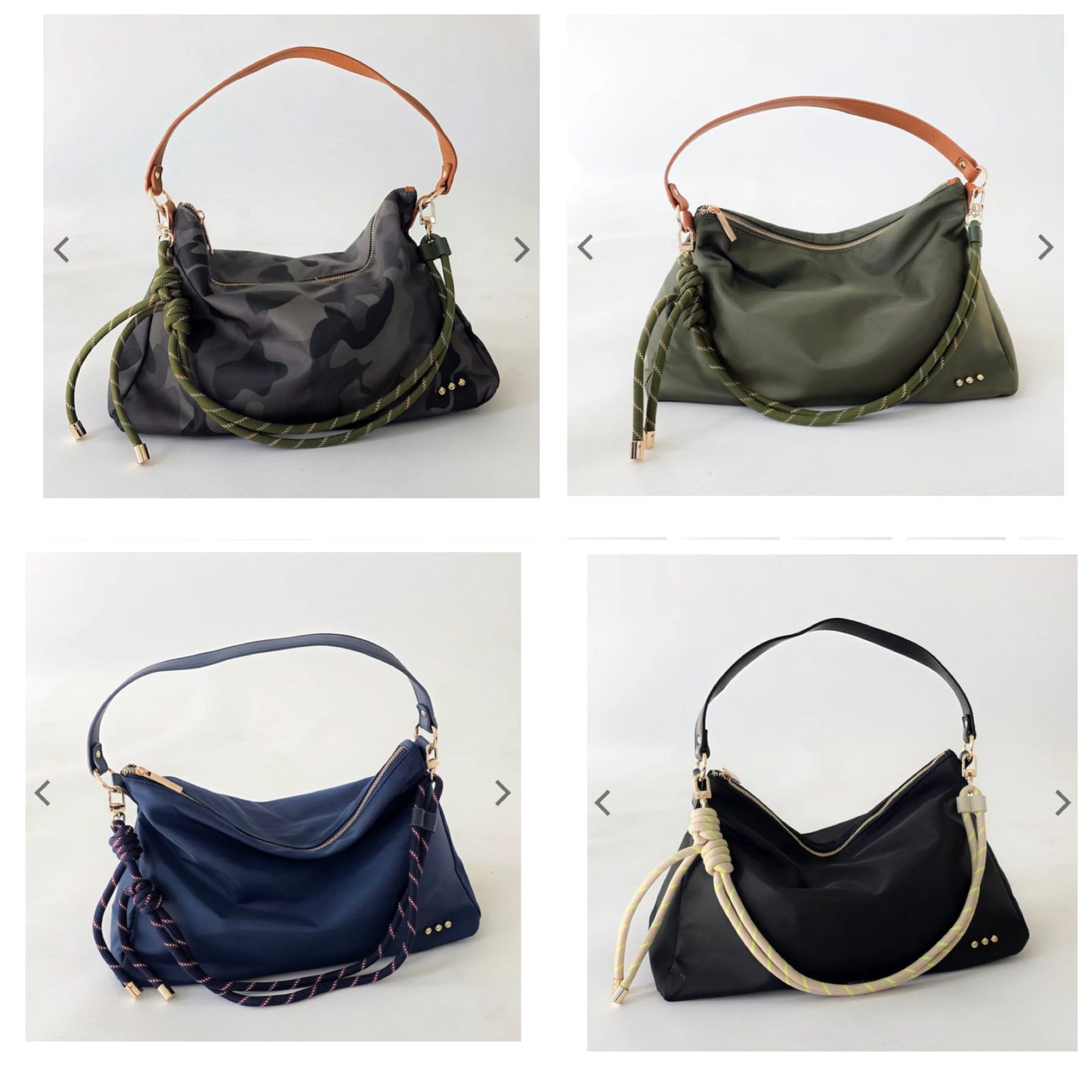 Niki Nylon Slouchy Shoulder Bag