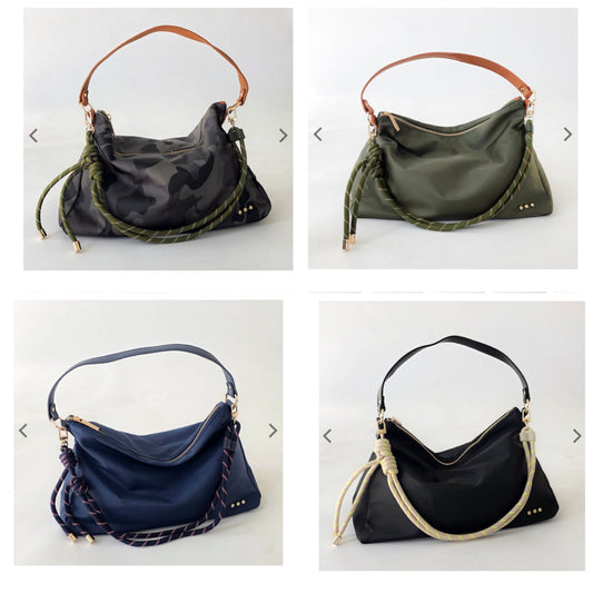 Niki Nylon Slouchy Shoulder Bag