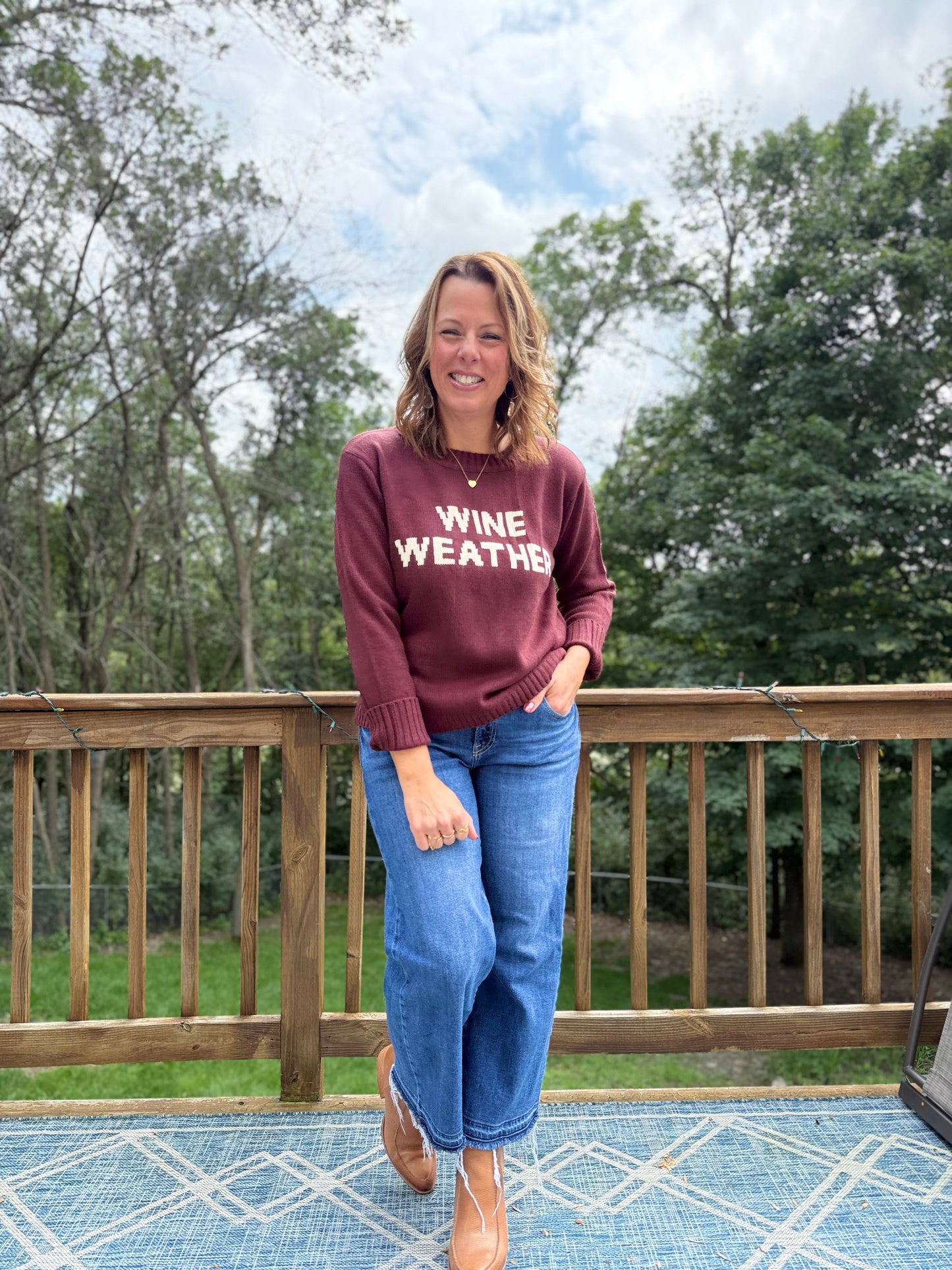 Wine Weather Sweater