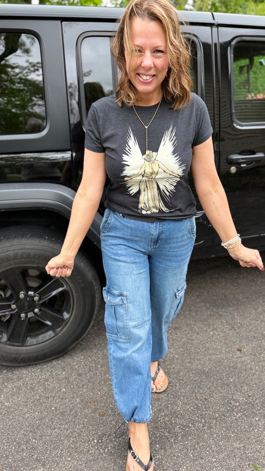 Cowgirl Angel tee