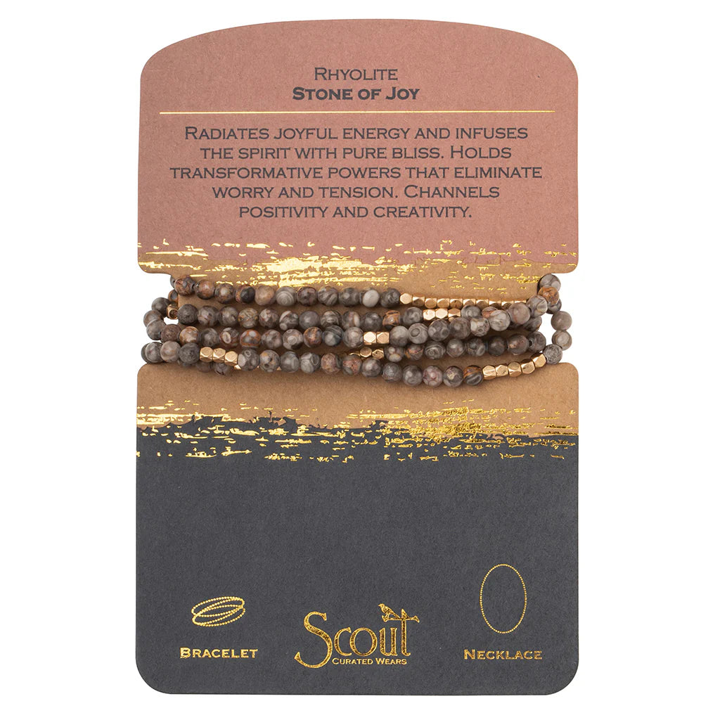 Scout Stone Wrap Bracelet/Necklace (Multiple Choices)