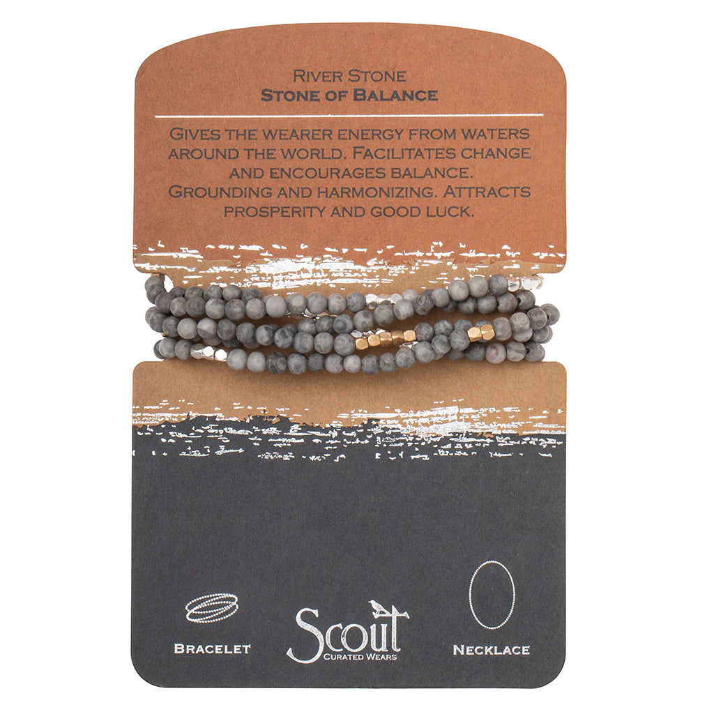 Scout Stone Wrap Bracelet/Necklace (Multiple Choices)