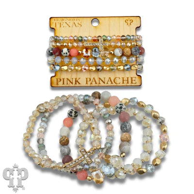 Gorgeous Bracelet Set with Cross Detail