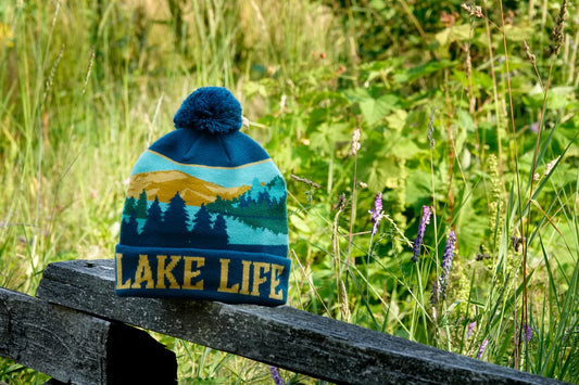 Lake Life Mountain Beanie