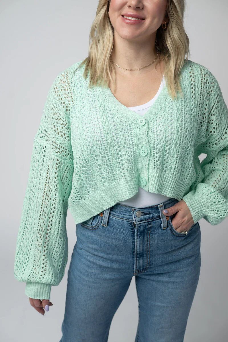Callie Cropped Cardigan Sweater