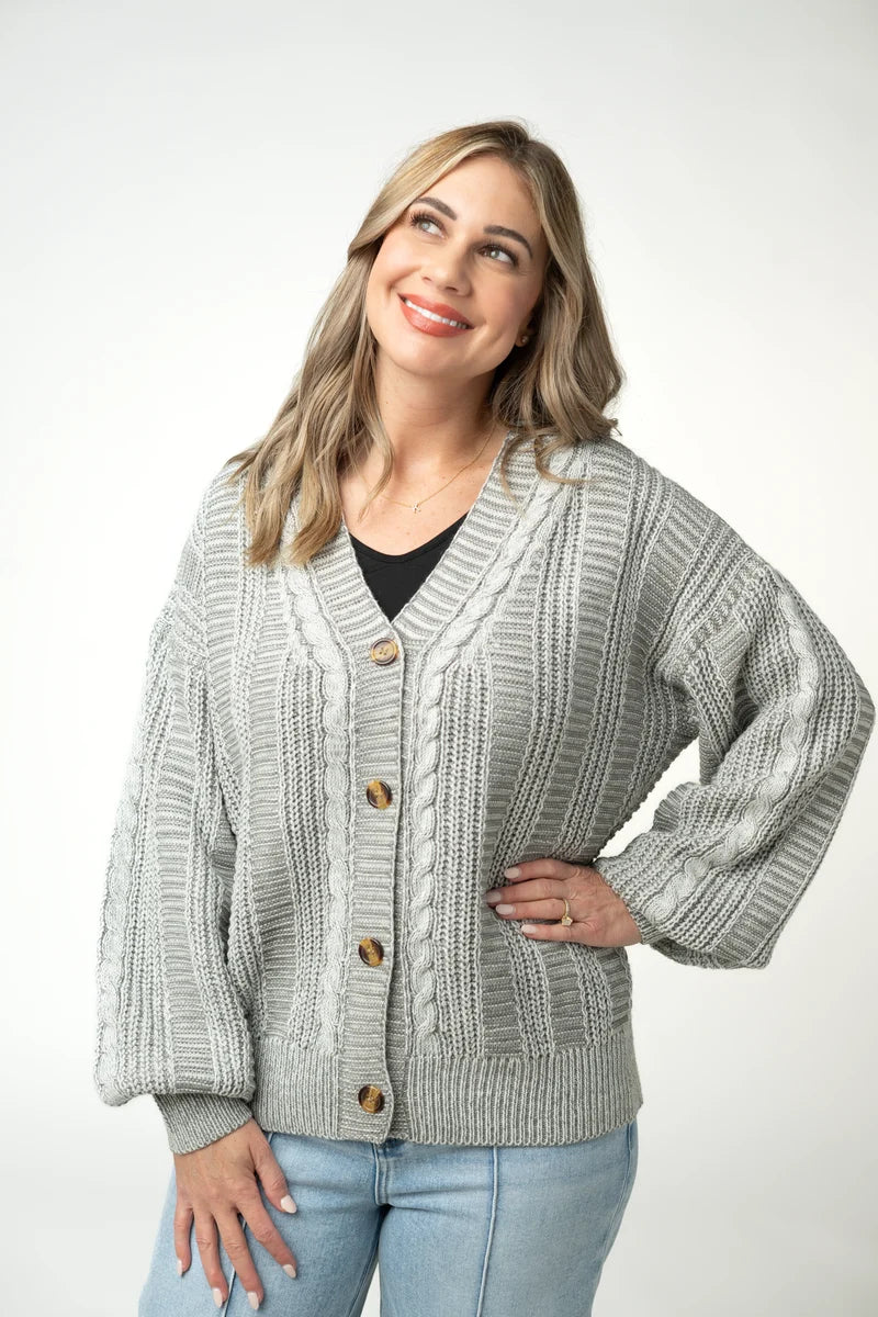 Cable Cardigan By Michelle Mae