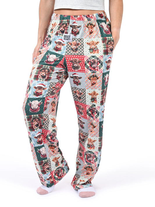 Holiday Highland Cow Lounge Pants