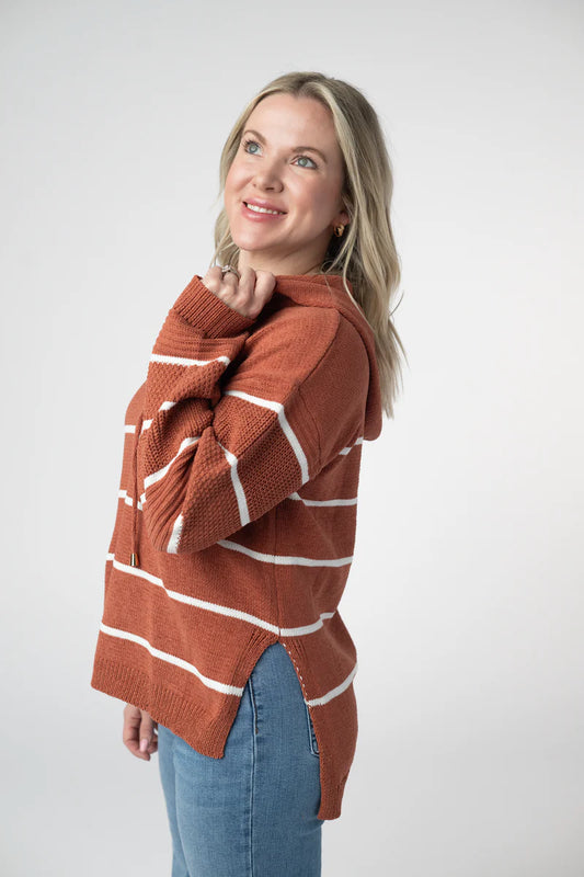 Maddie Striped Hoodie by Michelle Mae