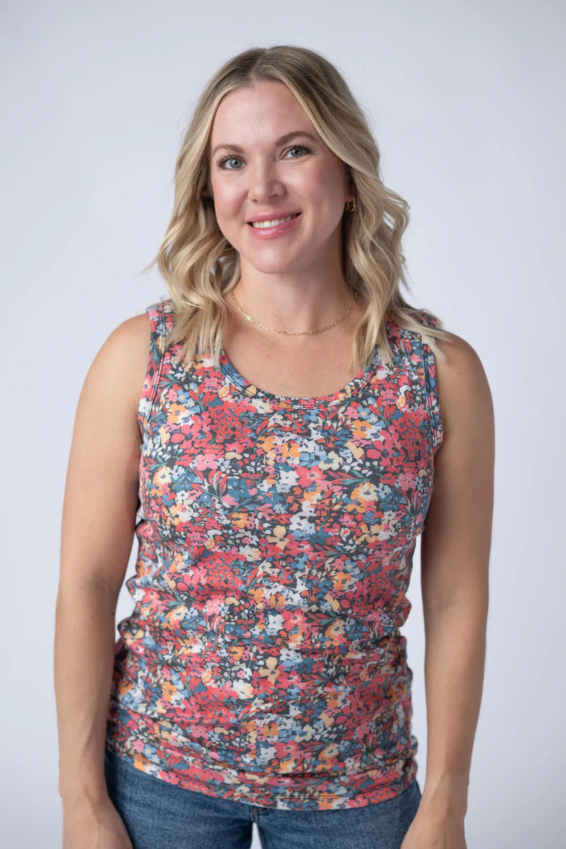 Ava Tank Bright Floral